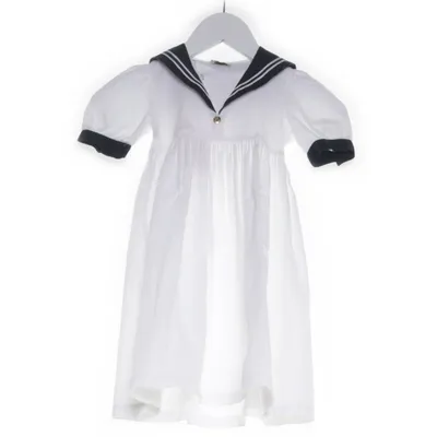 Dress (White, Blue) from O12 Benetton