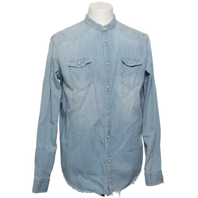 Denim blouse (Blauw) van Zara Man Katoen