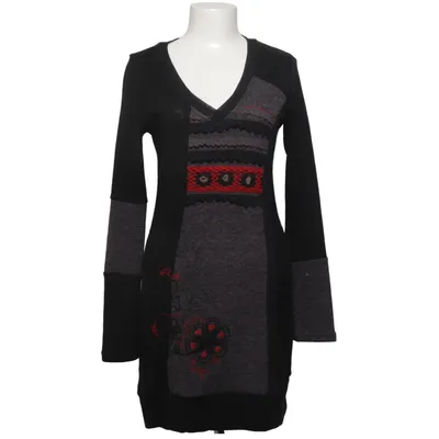 Kleid (Schwarz, Grau, Rot) von 101 Idees Acryl, Baumwolle, Polyester