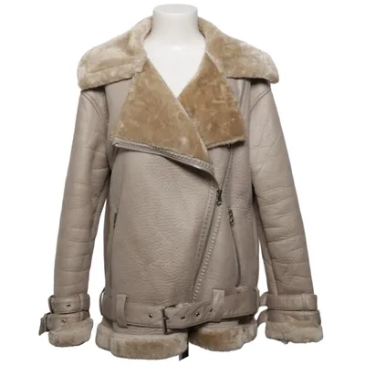 Shearling Jacke (Beige) von Anika Teller x NA-KD Kunstpelz, Polyester
