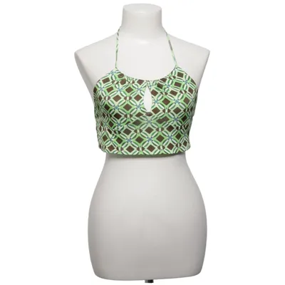 Neckholder Top (Grün, Braun, Mehrfarbig) von Bershka