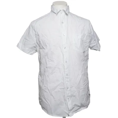 Short sleeve shirt (White) from Dressmann Cotton