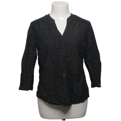 Blouse (Black, White) from Roots Canada Cotton, Silk