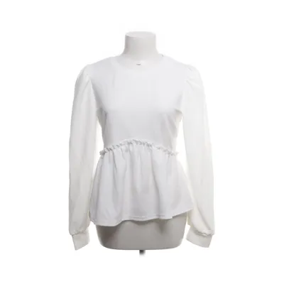 Peplum top (White) from Shein Elastane, Polyester