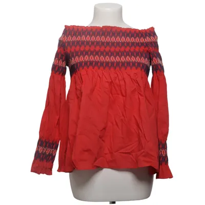 Top (Red, Blue) from Maje Cotton, Polyester