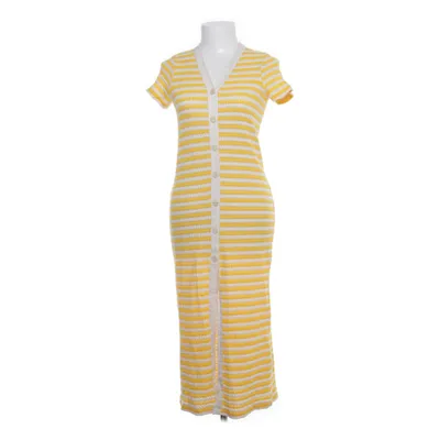 Jurk (Geel, Wit) van Mango Polyester, Gerecycled katoen, Viscose