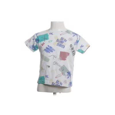T-shirt (White, Multicolored) from Warp Cotton, Polyester