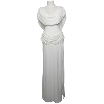 Maxi jurk (Wit) van Vivienne Collection Elastaan, Polyester