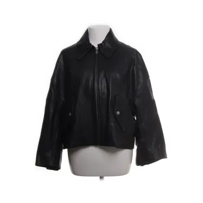 Läderjacka (Svart) från H&M Skinn, Viskos