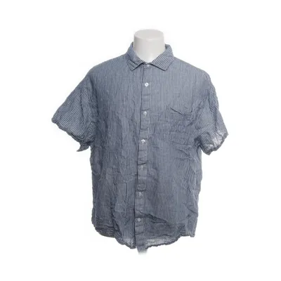 Chemise à manches courtes (Bleu, Blanc) de On Our Terms Coton, Lin