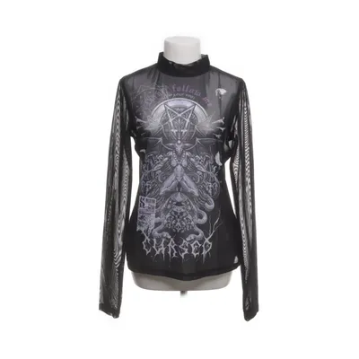 Topp (Svart, Flerfärgad) från Killstar Elastan, Polyester