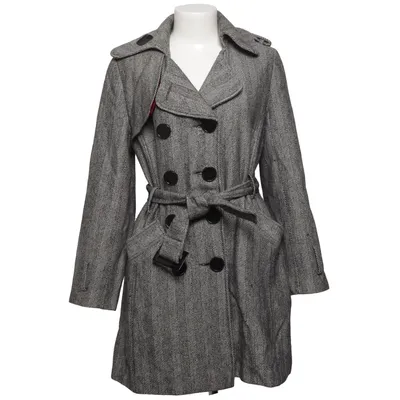Coat (Gray, Black) from Papaya Acrylic, Polyamide, Polyester, Viscose, Wool