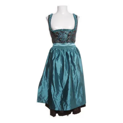 Dirndl (Blue, Brown) from Kaiserin Polyester, Cotton