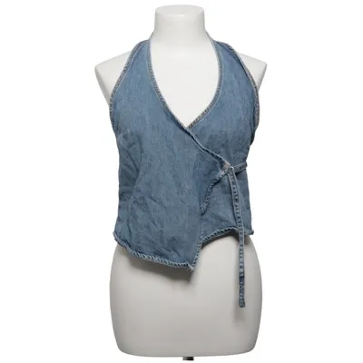Haltertop (Blauw) van Zara Katoen