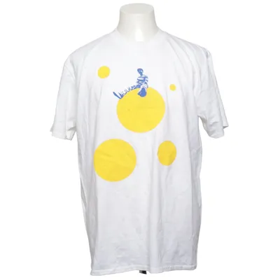 T-shirt (Blanc, Jaune, Bleu) de Harry Styles Coton