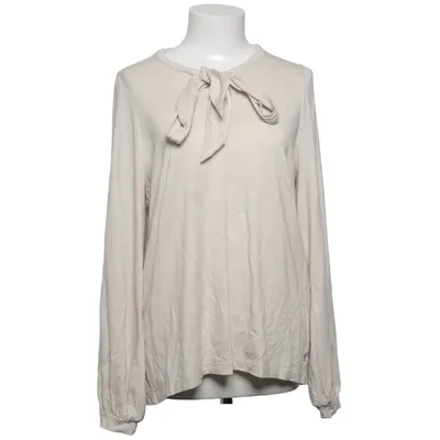 Sløjfebluse (Beige) fra House of Lola Elastan, Tencel