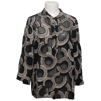 Blouse (Noir, Blanc, Marron) de Elena Miro Polyester, Viscose