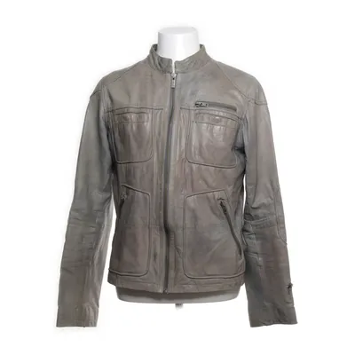 Leren jack (Groen, Blauw) van Goosecraft Leer, Katoen