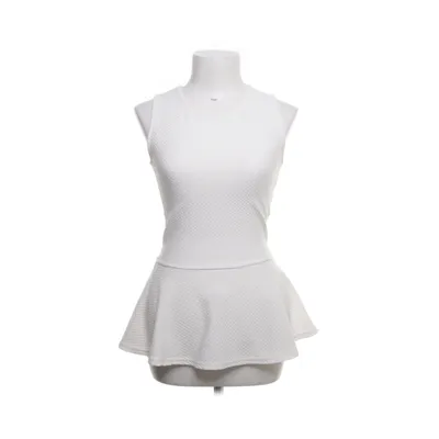 Peplumbluse (Hvid) fra Sparkz Elastan, Polyester