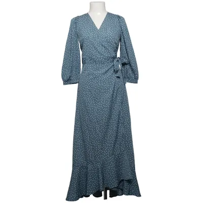 Wikkeljurk (Blauw, Wit) van Vero Moda Gerecycled polyester
