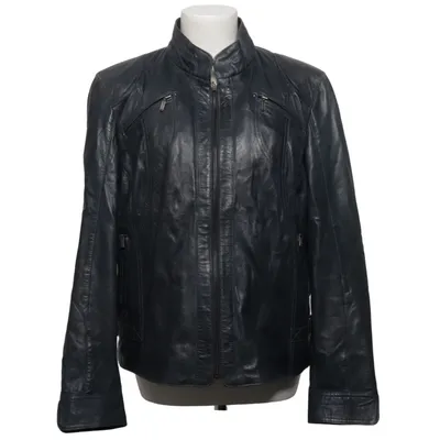 Veste en cuir (Gris) de Molltan Cuir