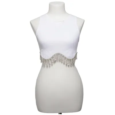 Crop top (Wit) van Zara Elastaan, Polyamide
