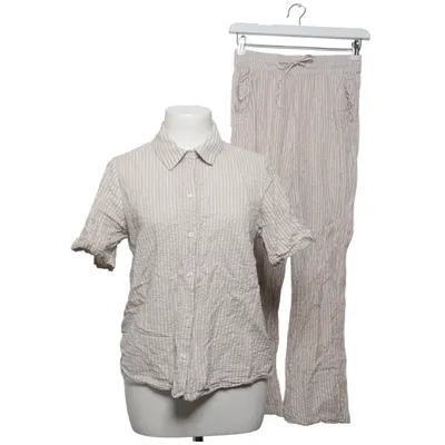 Pyjamas (Beige, Vit) från Pieces Bomull