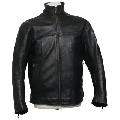 Motorcycle jacket (Black) from 4Bikers Leather, Polyester