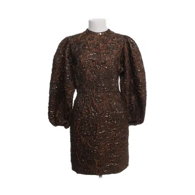 Jurk (Bruin, Goud) van Samsøe & Samsøe Elastaan, Polyester