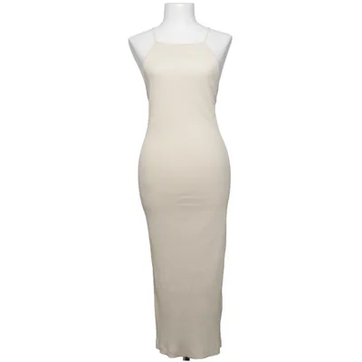Robe longue (Beige) de Zara Coton, Élasthane