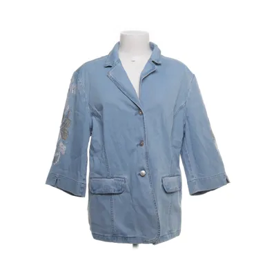 Blazer (Blue, Multicolored) from Lafei Nier Cotton, Elastane