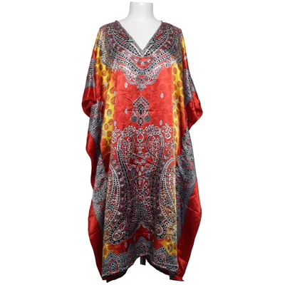Kaftan (Red, Yellow, Multicolored) from Anmol Polyester