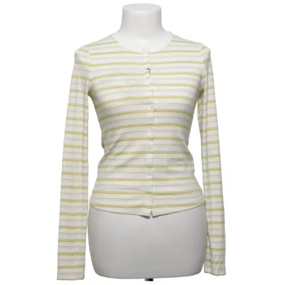 Strickjacke (Weiß, Grün) von American Eagle Elasthan, Polyester, Viskose