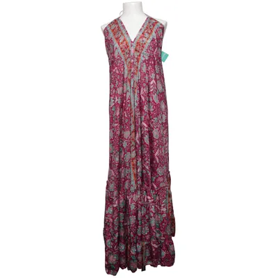 Maxi jurk (Roze, Meerkleurig) van Manvi Zijde, Viscose
