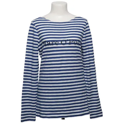 Långärmad t-shirt (Blå, Vit) från Marc O'Polo Bomull