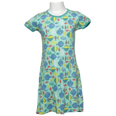 Klänning (Grön, Flerfärgad) från Duns Sweden Ekologisk bomull