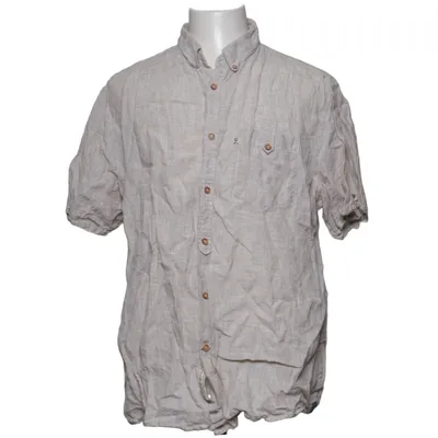 Short sleeve shirt (Beige) from Hampton Republic Linen