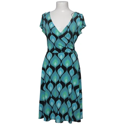 Wrap dress (Blue, Black, Green, Multicolored) from Dressbarn Elastane, Polyester