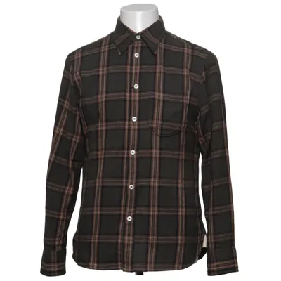 Flanellhemd (Grün, Beige) von Universal Works Baumwolle
