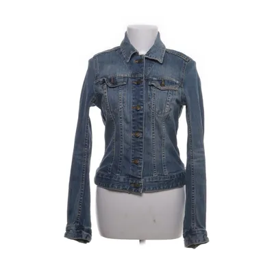 Denimjakke (Blå) fra L.O.G.G by H&M Bomuld, Elastan
