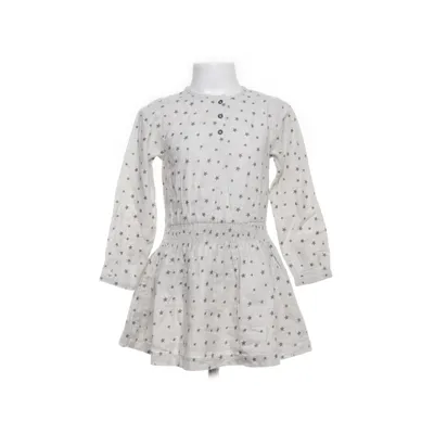 Dress (White, Gray) from Mango Kids Cotton