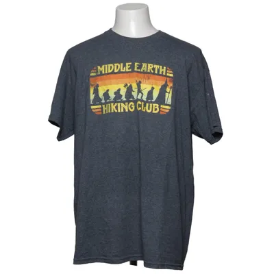 T-shirt (Grå, Flerfarvet) fra Gildan Bomuld, Polyester