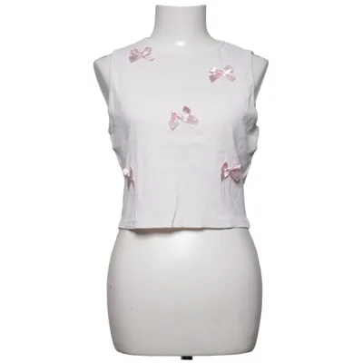Haut (Blanc, Rose) de Pigalle Coton, Élasthane