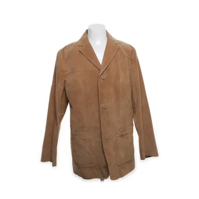Leather blazer (Brown) from KappAhl Leather, Polyester