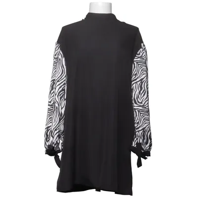 Klänning (Svart, Vit, Flerfärgad) från Gizce Bomull, Polyester