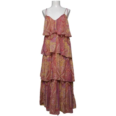 Robe longue (Jaune, Rouge, Multicolore) de Zara Polyester