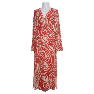 Maxi jurk (Rood, Beige) van H&M Viscose