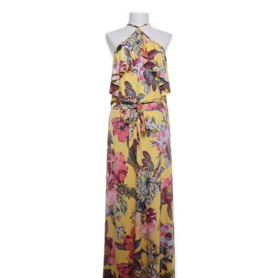 Maxi jurk (Geel, Meerkleurig) van Bodyflirt Boutique Elastaan, Polyester