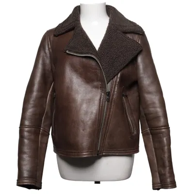 Shearlingjakke (Brun) fra Mango Akryl, Polyester