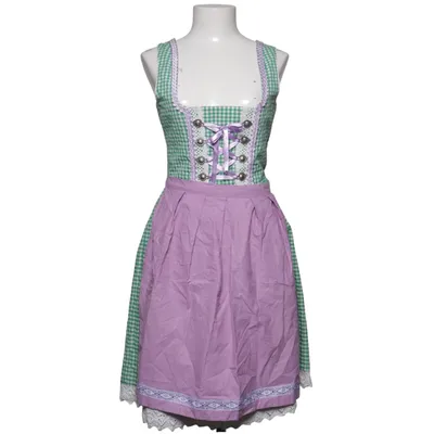 Dirndl (Grön, Lila, Vit) från Golden-Trachten Bomull, Polyester